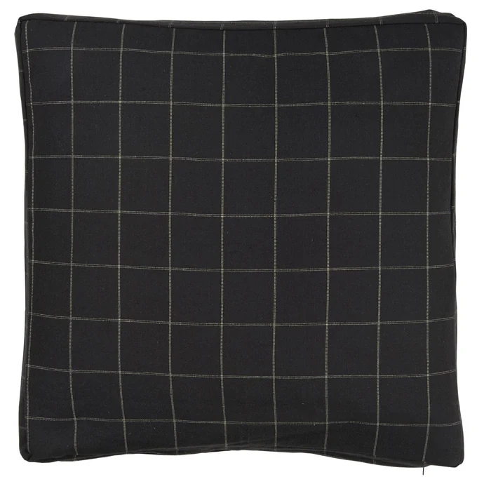 IB LAURSEN / Obliečka na vankúš checkered black 45 x 45 cm