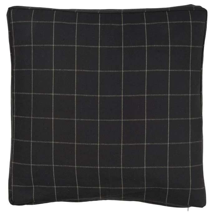 Ib Laursen / Povlak na polštář checkered black 45 x 45 cm