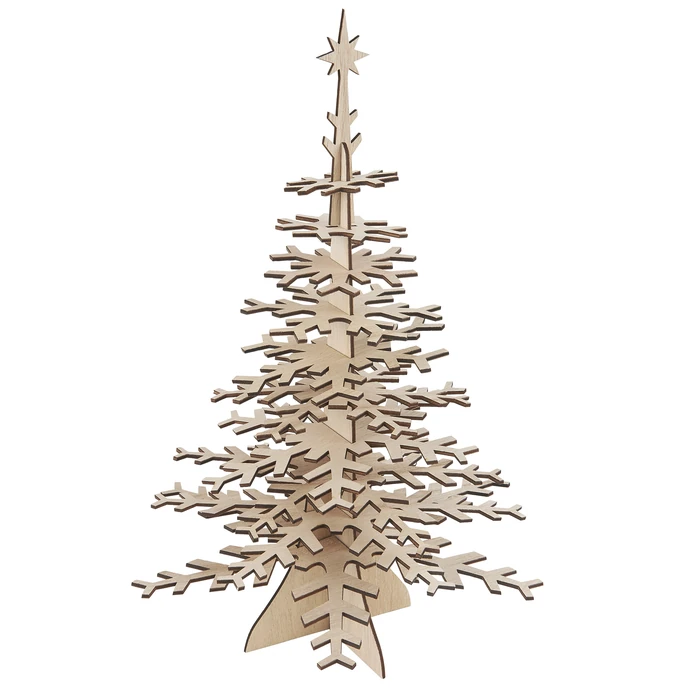 Ib Laursen / Dřevěná vánoční dekorace Christmas Tree DIY