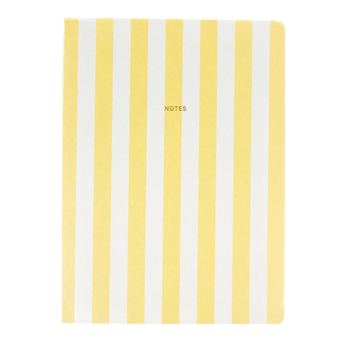 A-JOURNAL / Linkovaný zápisník Fabrique Stripes Yellow A5
