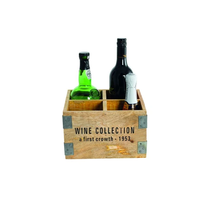 House Doctor / Drevený box na víno Wine