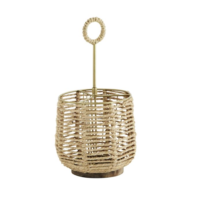 MADAM STOLTZ / Stojánek na příbory Natural Brass