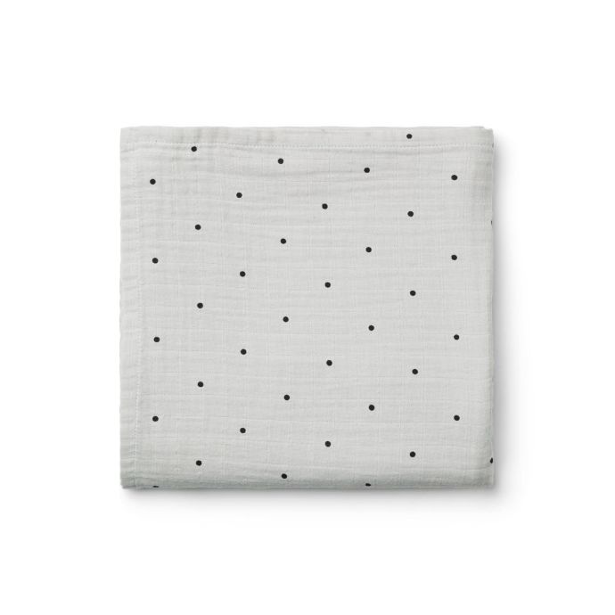 LIEWOOD / Zavinovací plena z organické bavlny Ben Dot Dumbo Grey
