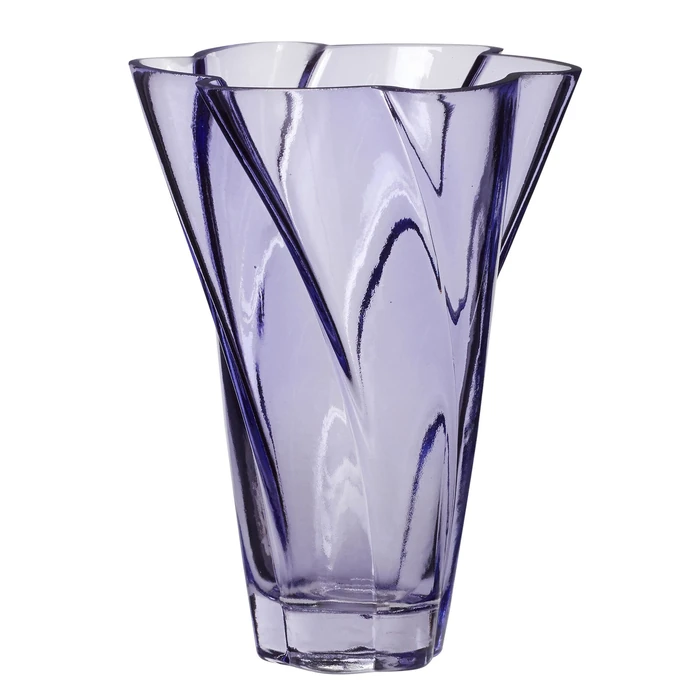 Hübsch / Sklenená váza Purple 18 cm