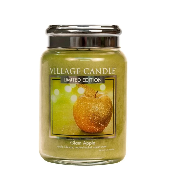 VILLAGE CANDLE / Sviečka Village Candle - Glam Apple 602g
