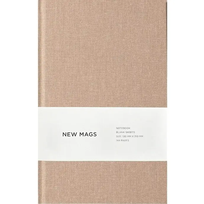 New Mags / Nelinkovaný zápisník v pevné vazbě Sand