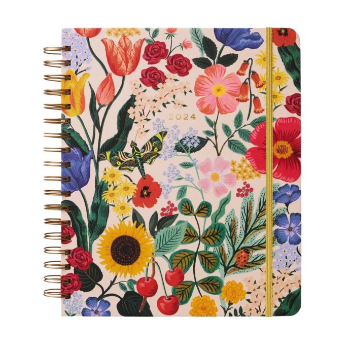 Rifle Paper Co. / Týždenný krúžkový diár Blossom 17-Month 2024