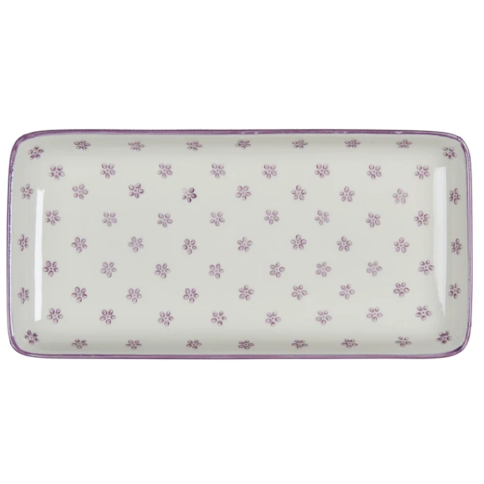 Ib Laursen / Talířek Oblong Casablanca Bloom Malva 25 cm