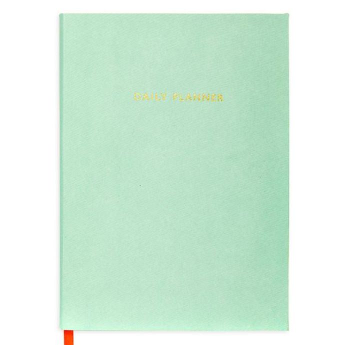 Ohh Deer / Nedatovaný diář Linen Sage Green Daily Planner