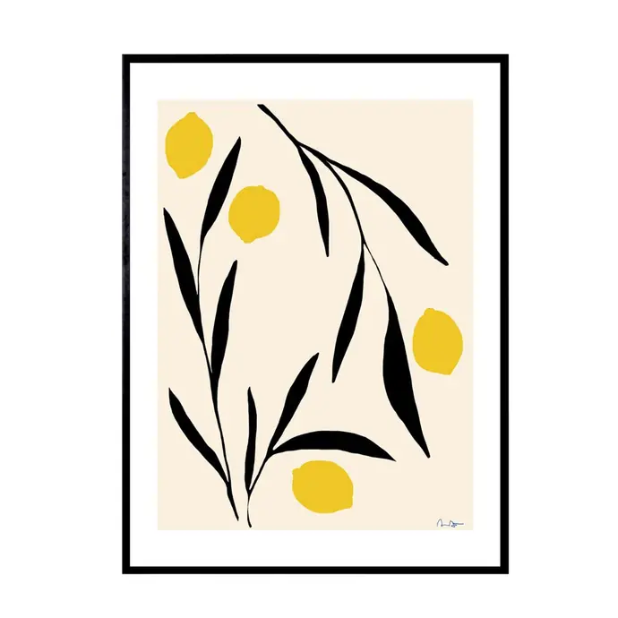 THE POSTER CLUB / Autorský plagát Lemon by Anna Mörner 30x40 cm