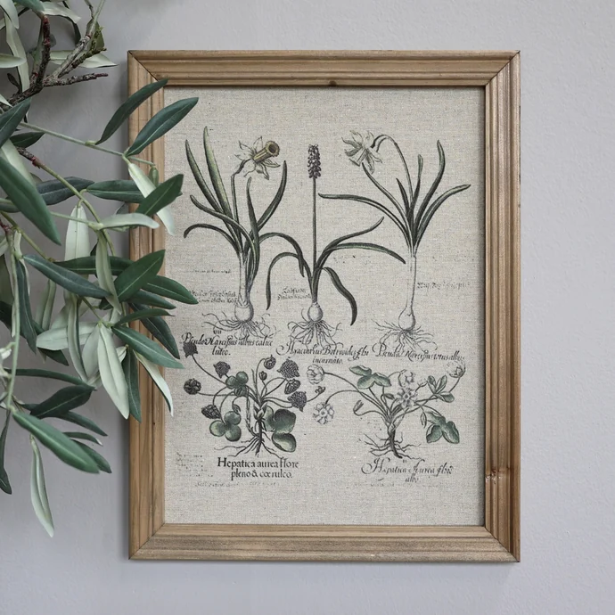 Chic Antique / Obraz v drevenom ráme Floral Print
