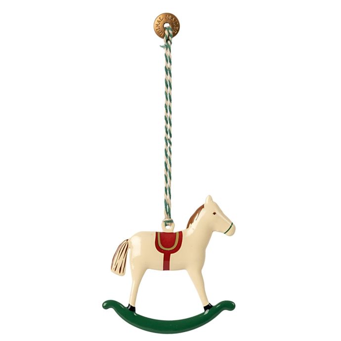 Maileg / Vianočná ozdoba Rocking Horse 6 cm