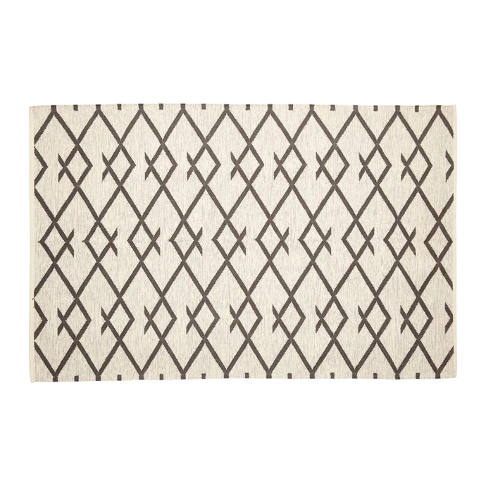 Hübsch / Bavlnený koberec Nature/Grey 120×180 cm