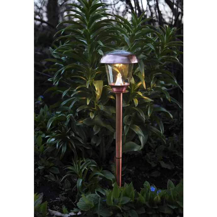 STAR TRADING / Záhradné svetlo na solárne napájanie Copper 66 cm