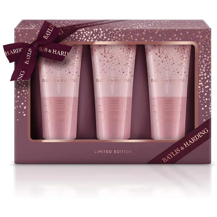 Baylis & Harding / Sada krémov na ruky Cranberry Martini - 3x50ml