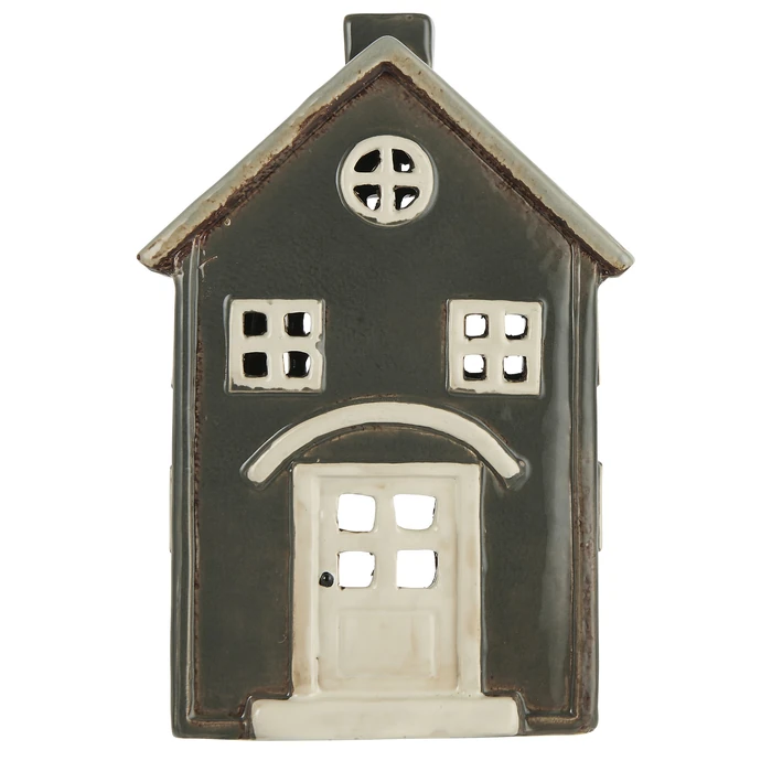 Ib Laursen / Keramický svícen Nyhavn Beige Roof Grey