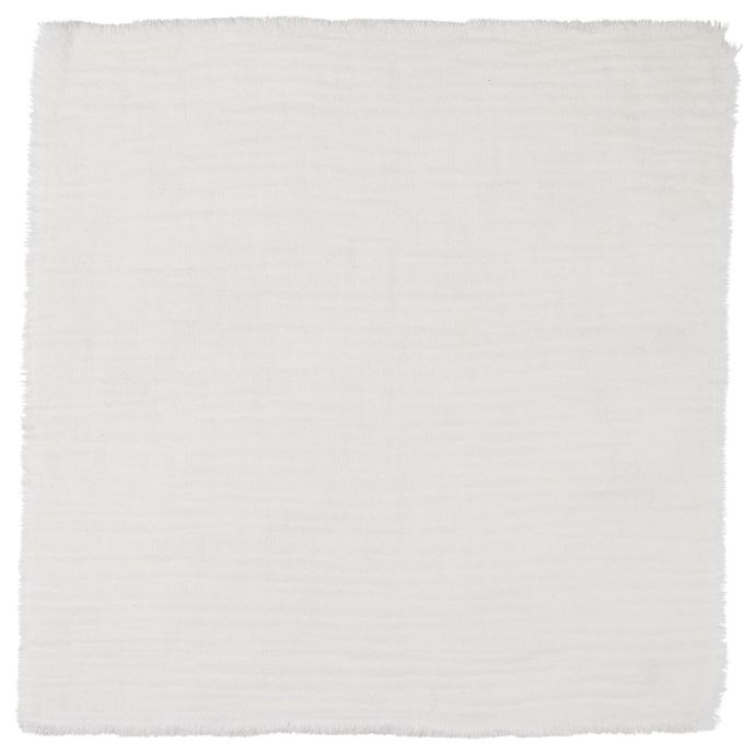 IB LAURSEN / Bavlněný ubrousek Double Weaving White 40x40cm