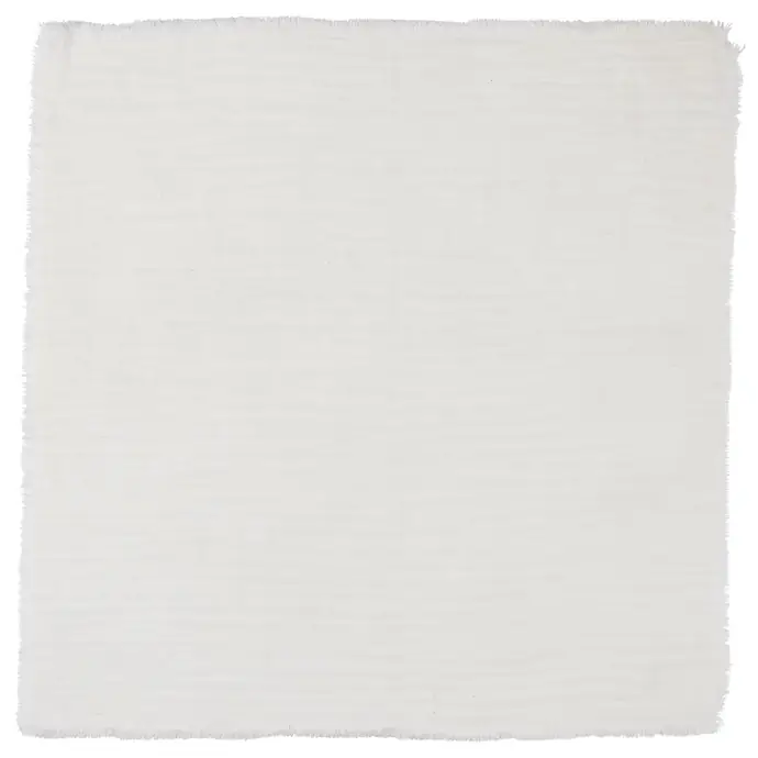 IB LAURSEN / Bavlnený obrúsok Double Weaving White 40 x 40 cm