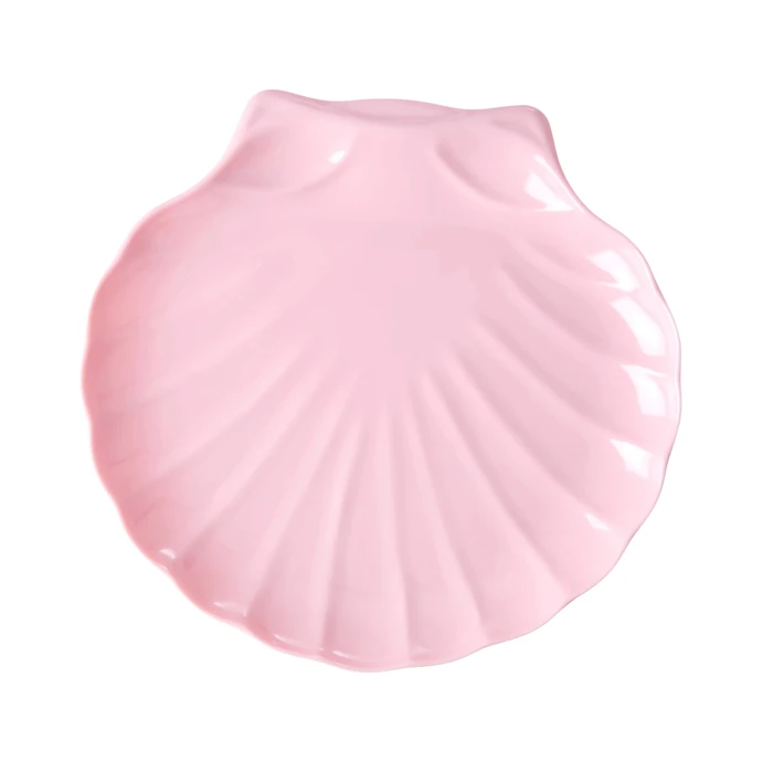 rice / Melaminový talíř Sea Shell Soft Pink 22,5 cm