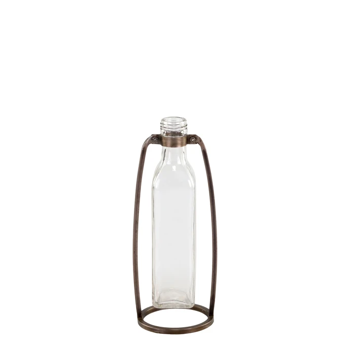 Chic Antique / Sklenená váza Bottle Handle 23,5 cm