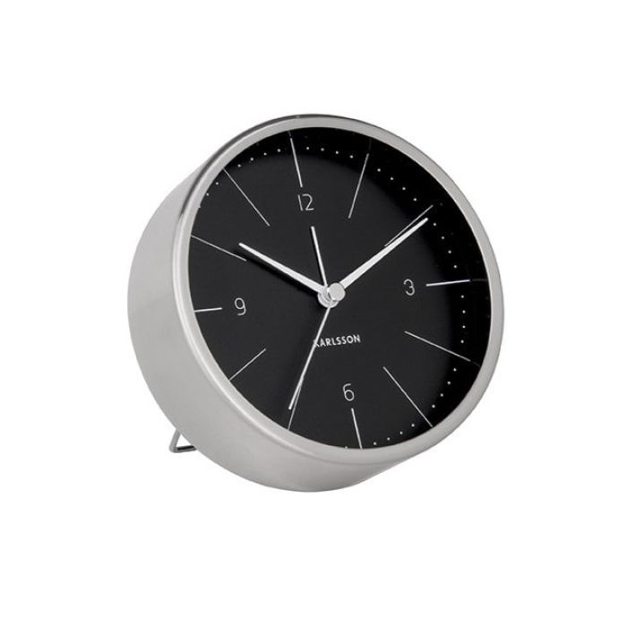 Karlsson / Designový budík Normann Black