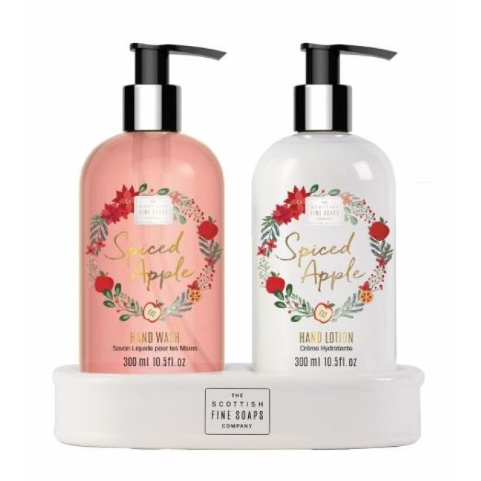 SCOTTISH FINE SOAPS / Dárková sada péče o ruce Spiced Apple 2x300 ml