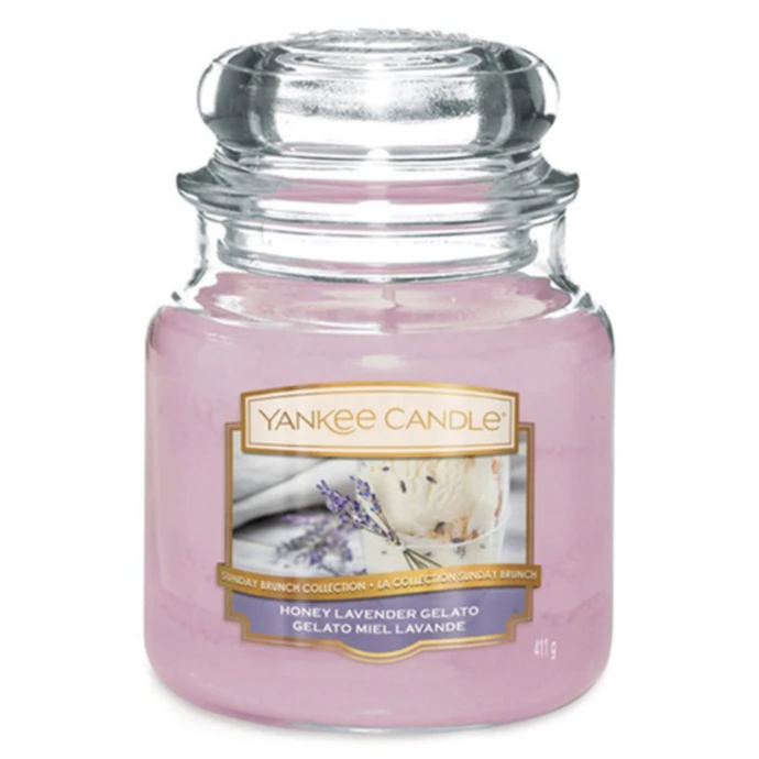 Yankee Candle / Sviečka Yankee Candle 411g - Honey Lavender Gelato