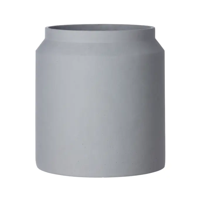 ferm LIVING / Vysoký betonový květináč Light Grey Large 39 cm