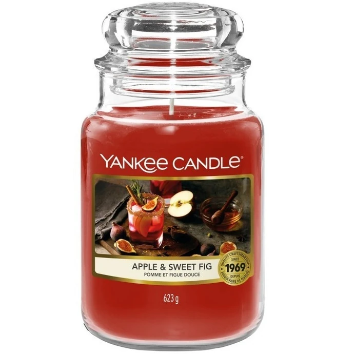 Yankee Candle / Sviečka Yankee Candle 623 g - Apple & Sweet Fig