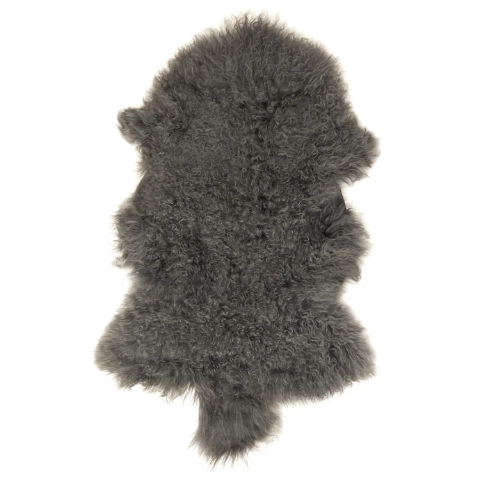 IB LAURSEN / Tibetská jehněčí kožešina Grey Smoke Fur