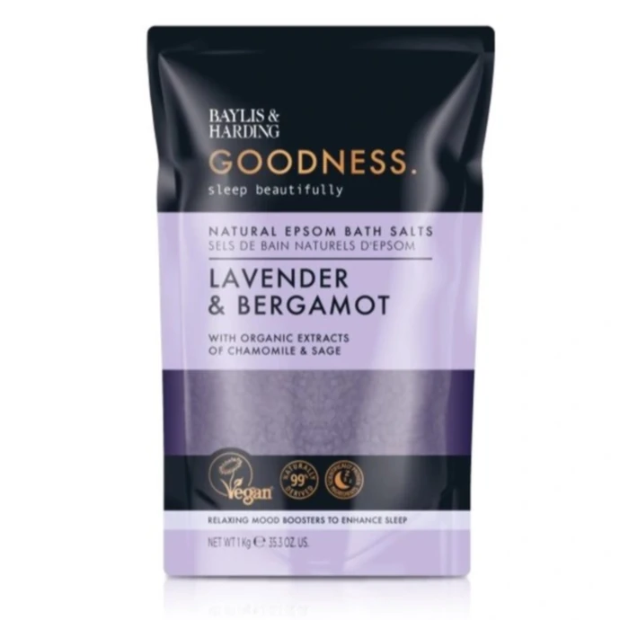 Baylis & Harding / Relaxační sůl do koupele Goodness Sleep Lavender/Bergamot 1 kg