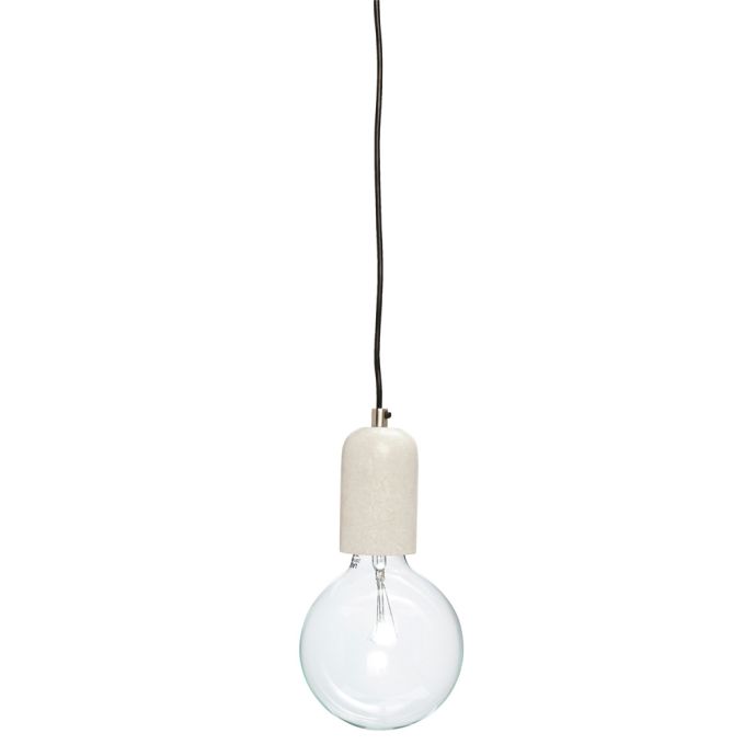 Hübsch / Kabel s mramorovou objímkou na žárovku Marble