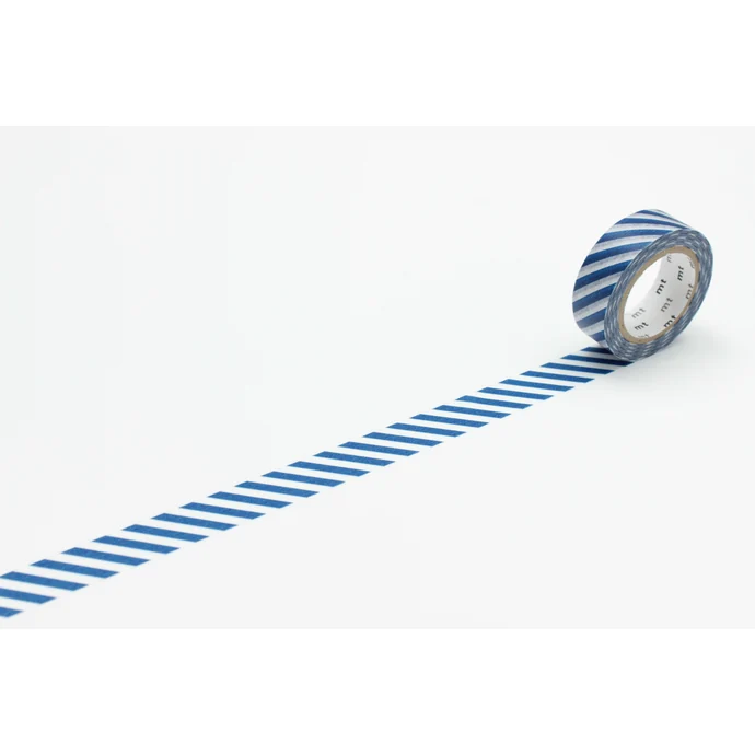 mt / Dizajnová samolepiaca páska Stripe marine blue