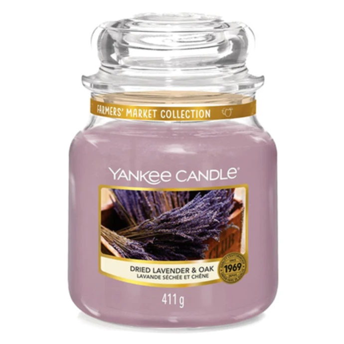 Yankee Candle / Svíčka Yankee Candle 411 g - Dried Lavender & Oak