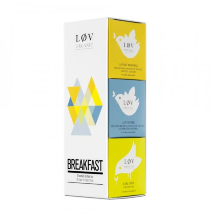 Løv Organic / Sada ranných čajov Breakfast - 18 sáčkov