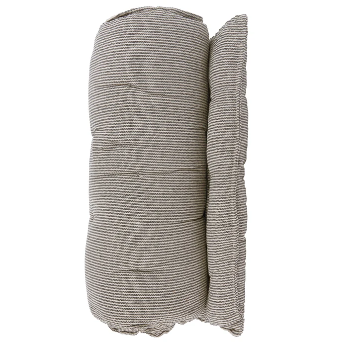 IB LAURSEN / Matrace z recyklované bavlny Black Stripes 70x190cm