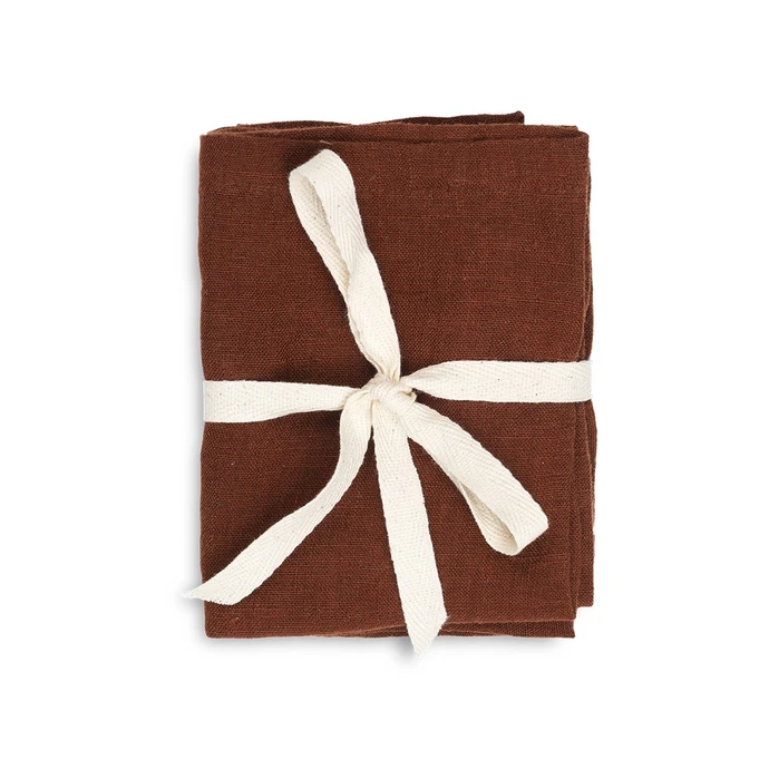 ferm LIVING / Látkové ubrousky Linen Cinnamon - set 2 ks