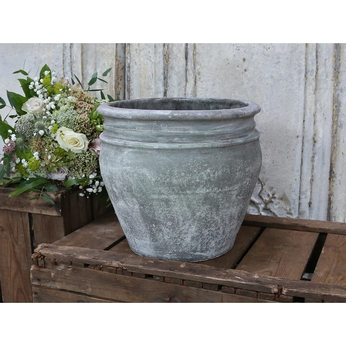 Chic Antique / Hlinený obal na kvetiny French Pot