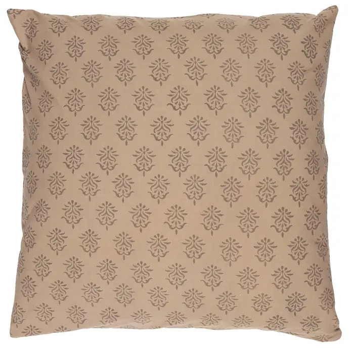 Ib Laursen / Obliečka na vankúš Milky Brown Block 50×50 cm