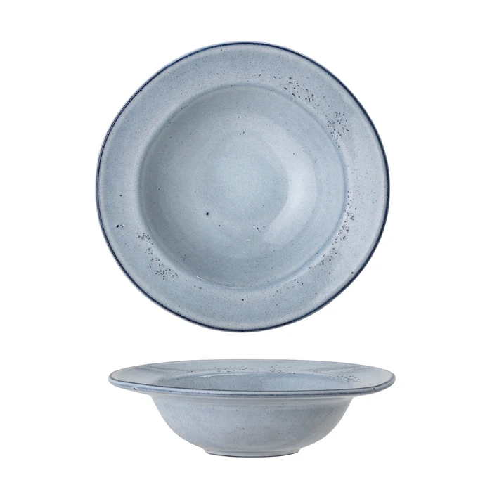 Bloomingville / Těstovinový keramický talíř Sandrine Blue 22 cm