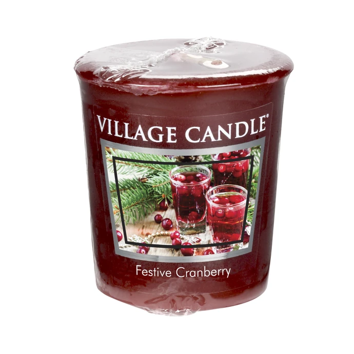 VILLAGE CANDLE / Votívna sviečka Village Candle - Festive Cranberry