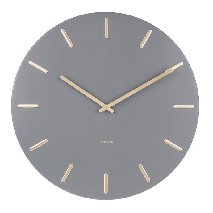Karlsson / Nástenné hodiny Charm Grey