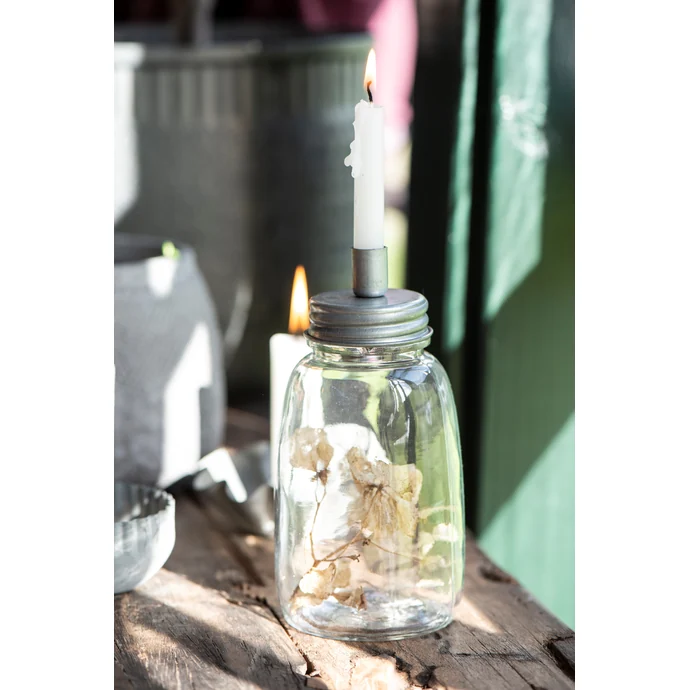 Ib Laursen / Dóza se svícnem Bottle Zinc