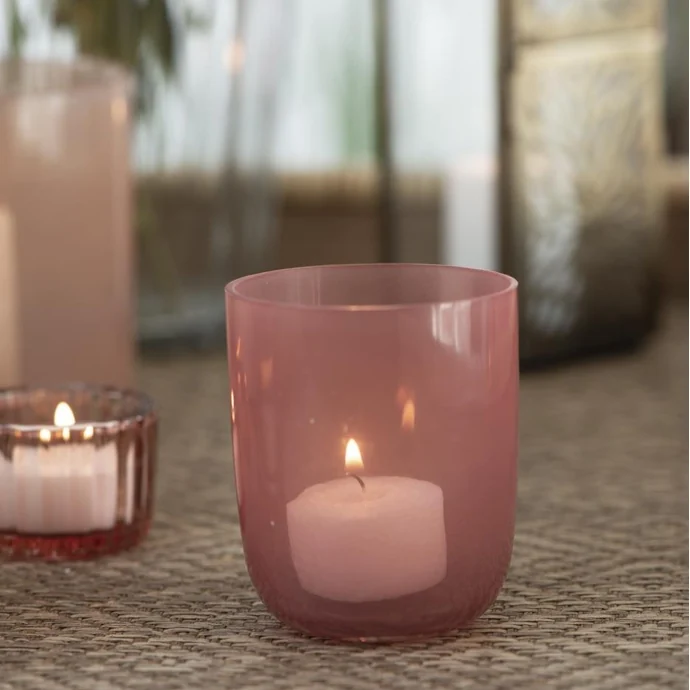 Ib Laursen / Skleněný svícen Faded Rose