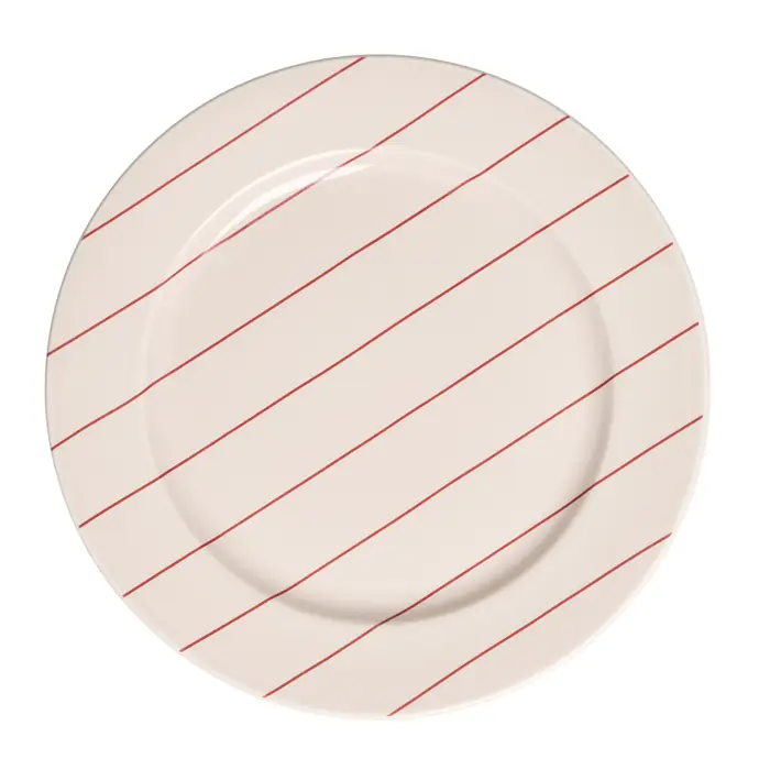 DESIGN LETTERS / Porcelánový talíř Jumbo Pyjamas Red 23 cm
