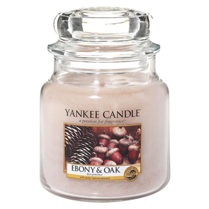 Yankee Candle / Sviečka Yankee Candle 411gr - Ebony & Oak
