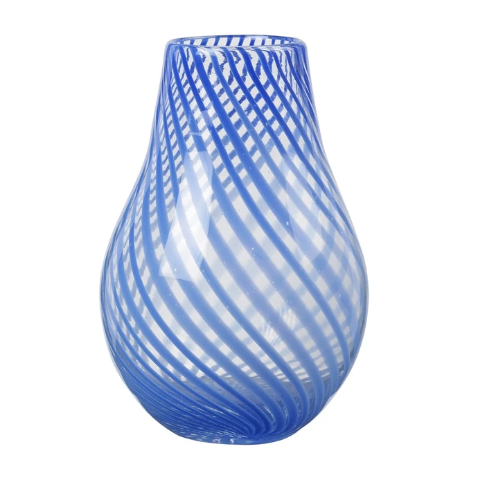 Broste / Sklenená váza Ada Intense Blue