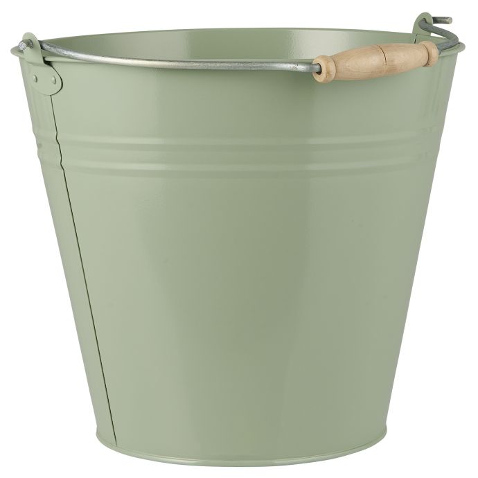 IB LAURSEN / Plechové vedro Light Green 8 L