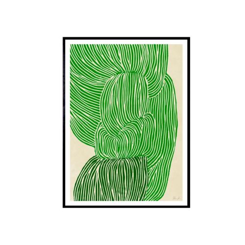 THE POSTER CLUB / Autorský mini plagát Green Ocean by Rebecca Hein A5