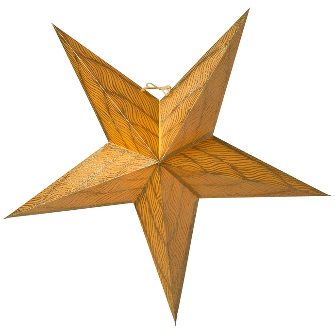 watt & VEKE / Závěsná svítící hvězda Anis Gold 66 cm